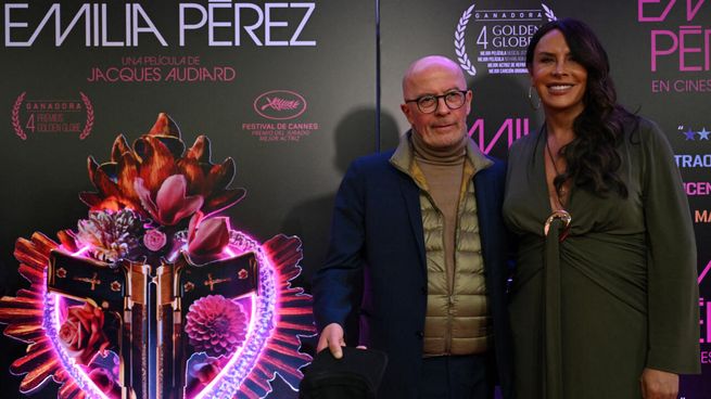 &nbsp;Jacques Audiard y Karla Sofía Gascón.