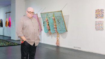 Silvio Fischbein. El artista inauguró Obra inconclusa en el Borges.