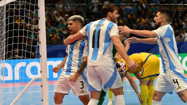 Argentina enfrentará este domingo a Brasil en la final del Mundial de Futsal.