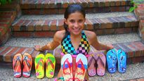 Madison Robinson factura millones de dólares con tan solo 15 años gracias a su emprendimiento de ojotas.