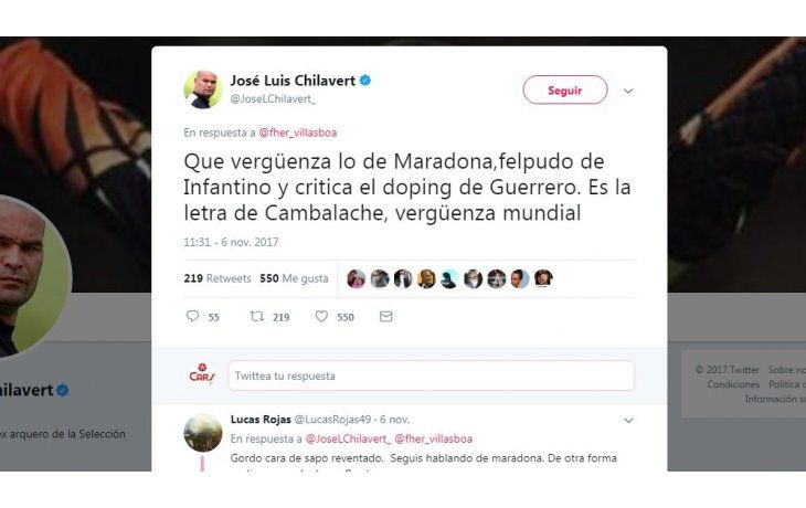 Chilavert atacó a Maradona.