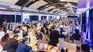 At the Santa Fe Business Forum, simultaneous rounds of negotiations between buyers and sellers are held. Each desk represents a foreign company. At the Santa Fe Business Forum, simultaneous rounds of negotiations between buyers and sellers are held. Each desk represents a foreign company.