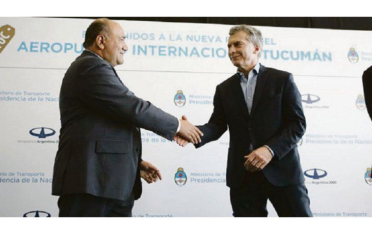 Sintonía. Tras pasados desencuentros, Macri y Manzur estarán juntos hoy en un período de mejor relación entre el gobernador y el Presidente.