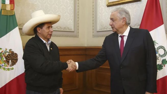 Los presidentes mexicano, Andrés Manel López Obrador, y peruano, Pedro Castillo.