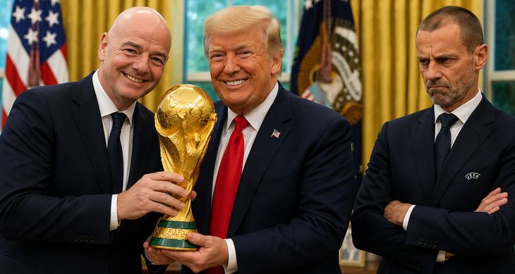 La sociedad entre Gianni Infantino y Donald Trump en el nuevo negocio de los Mundiales es muy mal vista por la UEFA, encabezada por el esloveno Alexander Ceferín.