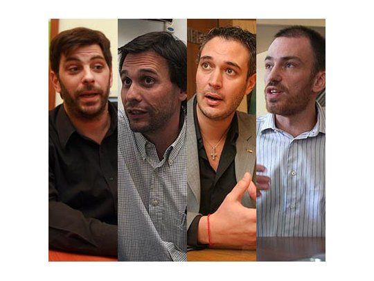 Federico Cuomo, Diego Gregorat, Gastón Di Maio y Mariano Kestelboim.