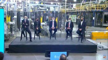 El presidente Alberto Fernández encabeza un anunció de inversión en Luján.&nbsp;