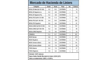 Los novillitos cayeron un 0,5%
