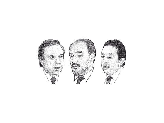 Daniel Peralta, Ricardo Colombi, Celso Jaque