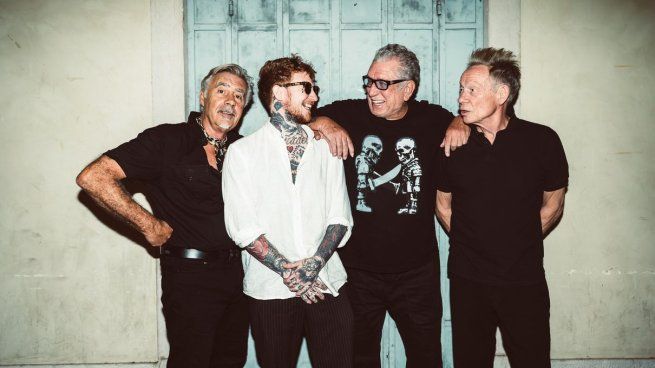 Steve Jones, Glen Matlock y Paul Cook junto a Frank Carter llegan a la Argentina.