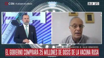 gollan: estamos esperando la vacuna que llegue primero, en esto no hay ideologia