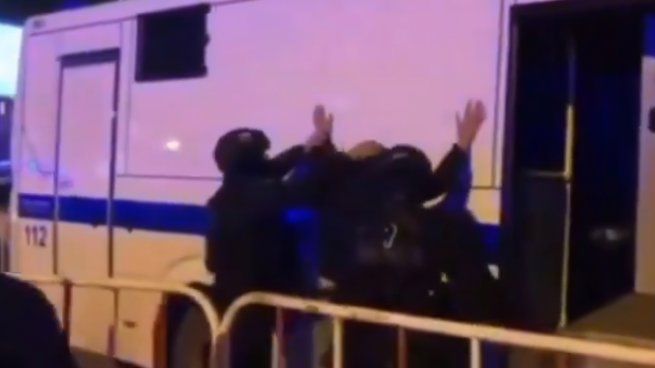 Un detenido tras el violento ataque en Moscú.