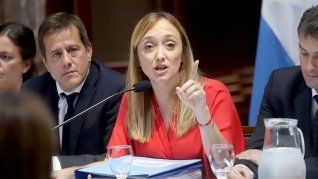 Anabel Fernández Sagasti apuntó contra la vicepresidenta por la represión fuera del Congreso en la sesión por la ley Bases en el Senado.