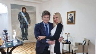 Javier Milei y Yuyito González se mostraron juntos en la previa del viaje a Estados Unidos.