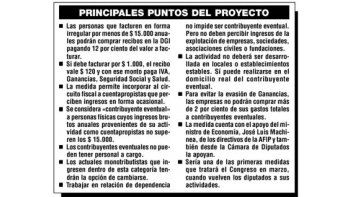ámbito.com | Factura eventual: con cambios, Machinea apura su aprobación