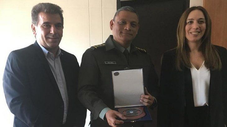 La gobernadora y su ministro de Seguridad, Cristian Ritondo, se reunieron con el director general de la División Antinarcóticos de ese país, mayor general Jorge Luis Ramírez.
