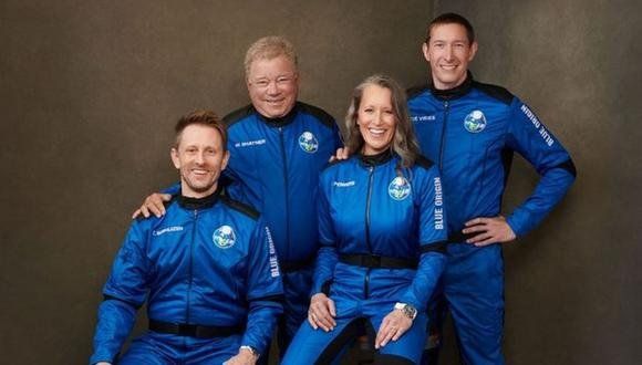 Equipo del segundo vuelo tripulado de Blue Origin.