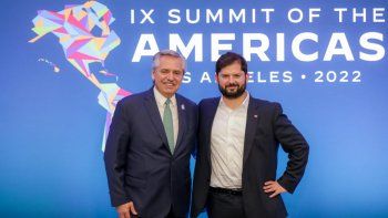 Alberto Fernández junto a Gabriel Boric&nbsp;