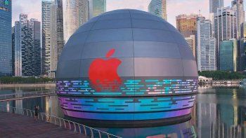Así se verá la nueva tienda de Apple en Singapur.
