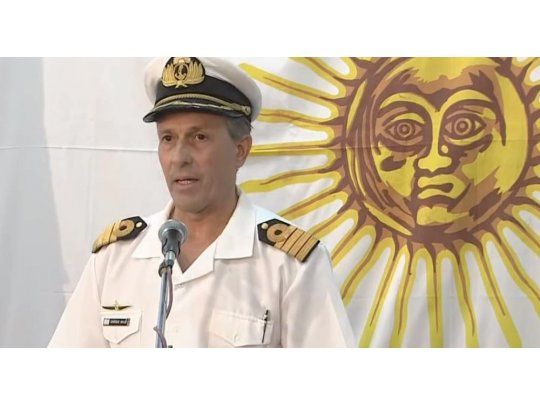Enrique Balbi, vocero de la Armada durante el segundo parte de prensa de la jornada.