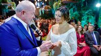 Lula y Janja en su boda en San Pablo.