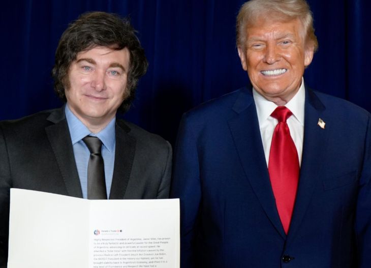 Javier Milei y se encontró con Donald Trump y su equipo Javier Milei y se encontró con Donald Trump y su equipo