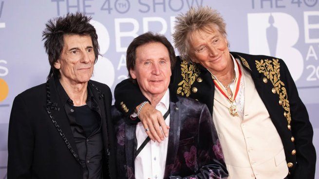 Rod Stewart, Ronnie Wood and Kenney Jones prepare a new face album