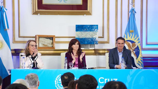 Cristina Fernández de Kirchner, en Río Gallegos.&nbsp;