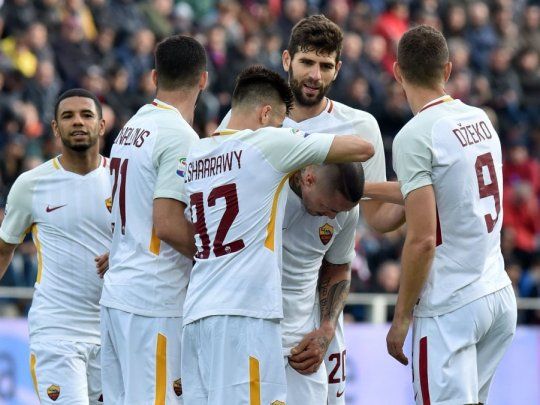 Federico Fazio marcó en el triunfo de Roma.