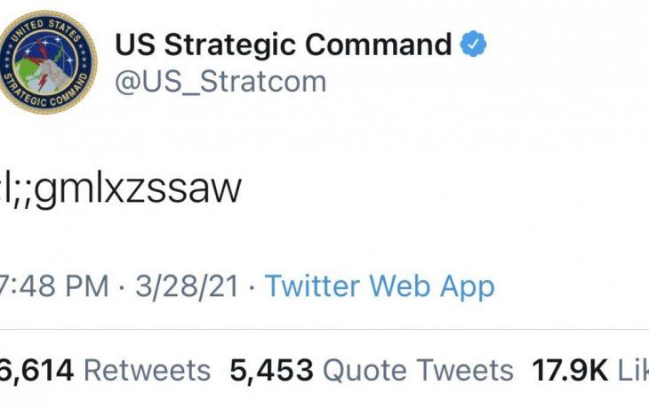 El curioso tuit del Comando Estratégico de Estados Unidos que generó todo tipo de especulaciones.
