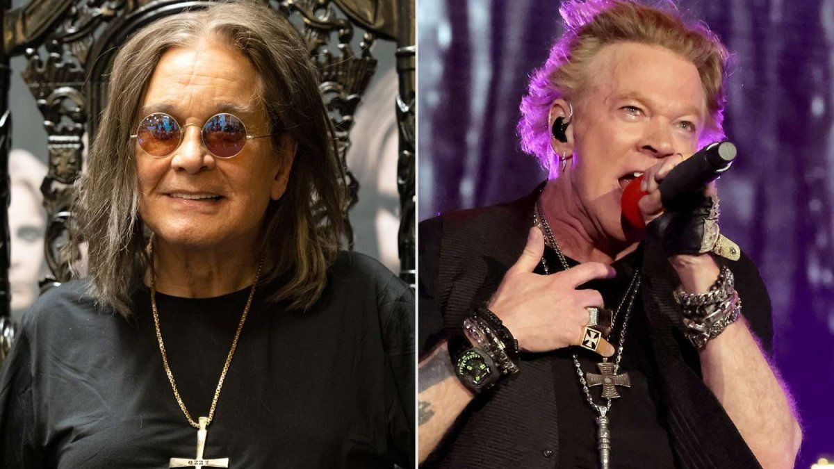 Together for the first time: this was the meeting between Ozzy Osbourne and Axl Rose in the last Black Sabbath show