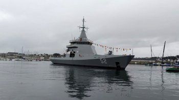 francia entrego nuevo buque para patrullar la plataforma