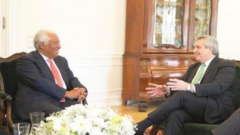 Alberto Fernández&nbsp; se reunió con el primer ministro de Portugal, António Costa.