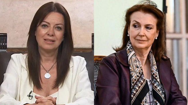 Sandra Pettovello, actual ministra de Capital Humano y Diana Mondino, excanciller de la Nación.