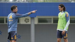 Boca: Cavani volvió a entrenar y se viene una rotación ante Aldosivi pensando en Alianza Lima