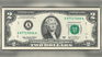 Billete actual de 2 dólares con retrato de Thomas Jefferson.