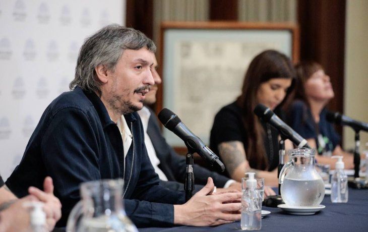 El presidente del bloque de diputados nacionales del Frente de Todos (FdT), Máximo Kirchner.