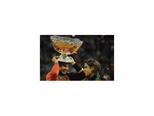 Nadal y Ferrer, en la final de 2011.