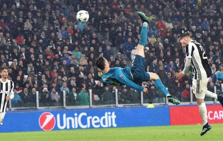 La mítica chilena que Cristiano anotó con el Madrid ante la Juventus, su actual equipo, el 3 de abril de 2018