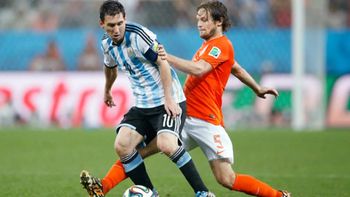 Messi ya enfrentó a Países Bajos en las semifinales del Mundial de Brasil en 2014.
