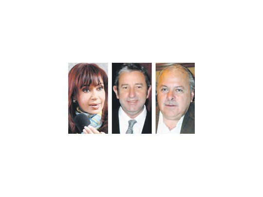 Cristina de Kirchner, Julio Cobos, Arturo Colombi