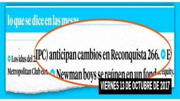 avisados. Antes de las elecciones legislativas los bancos habían sido “avisados” de parte de los cambios que se venían en el sistema en pos de un mayor apretón monetario. Así se lo reflejó en la sección “Lo que se dice en las mesas”. No se descartan nuevas medidas antes de fin de año. Todo sea por las metas de 2018.