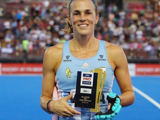 Carla Rebecchi regresó a Las Leonas el año pasado y fue elegida la segunda mejor jugadora del mundo. 