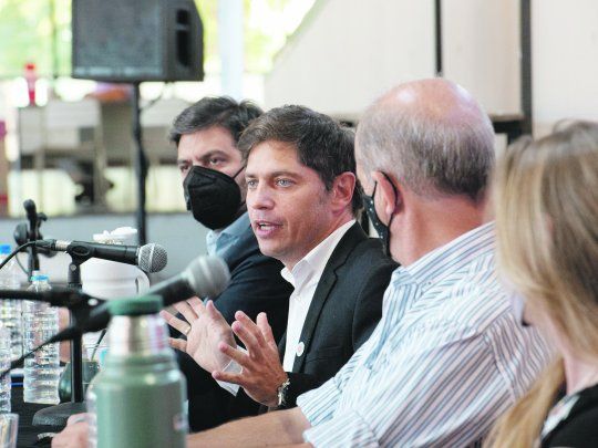 Postura. “No dejamos solas a las escuelas en la reorganización”, enfatizó el gobernador Axel Kicillof.