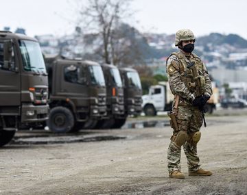 Militares en el sur de Chile.