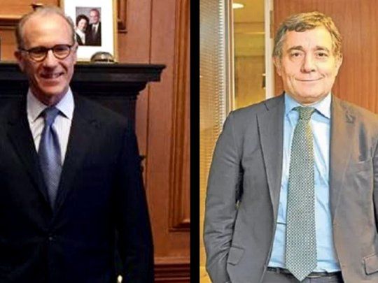 El presdiente de la Corte Suprema de Justicia, Carlos Ronsenkrantz (izq.) deberá declarar ahora sobre las 59 llamadas con el operador judicial de Macri, Pepín Rodríguez Simón (der.).