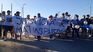 The mobilization was carried out from the Bosque Grande neighborhood to the 16A Police Station, where the vehicles of the police officers who murdered the 26 -year -old. The mobilization was carried out from the Bosque Grande neighborhood to the 16A Police Station, where the vehicles of the police officers who murdered the 26 -year -old.