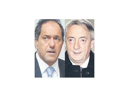 Daniel Scioli y Néstor Kirchner