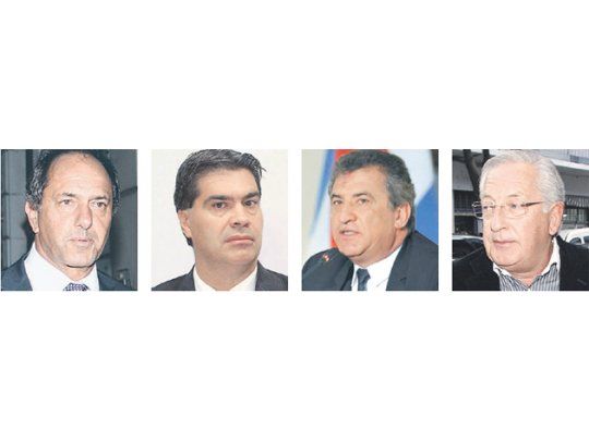 Daniel Scioli, Jorge Capitanich, Sergio Urribarri, Eduardo Fellner
