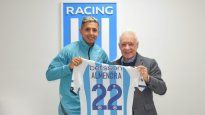El loco. Agustín Almendra usará la camiseta número 22 de Racing.